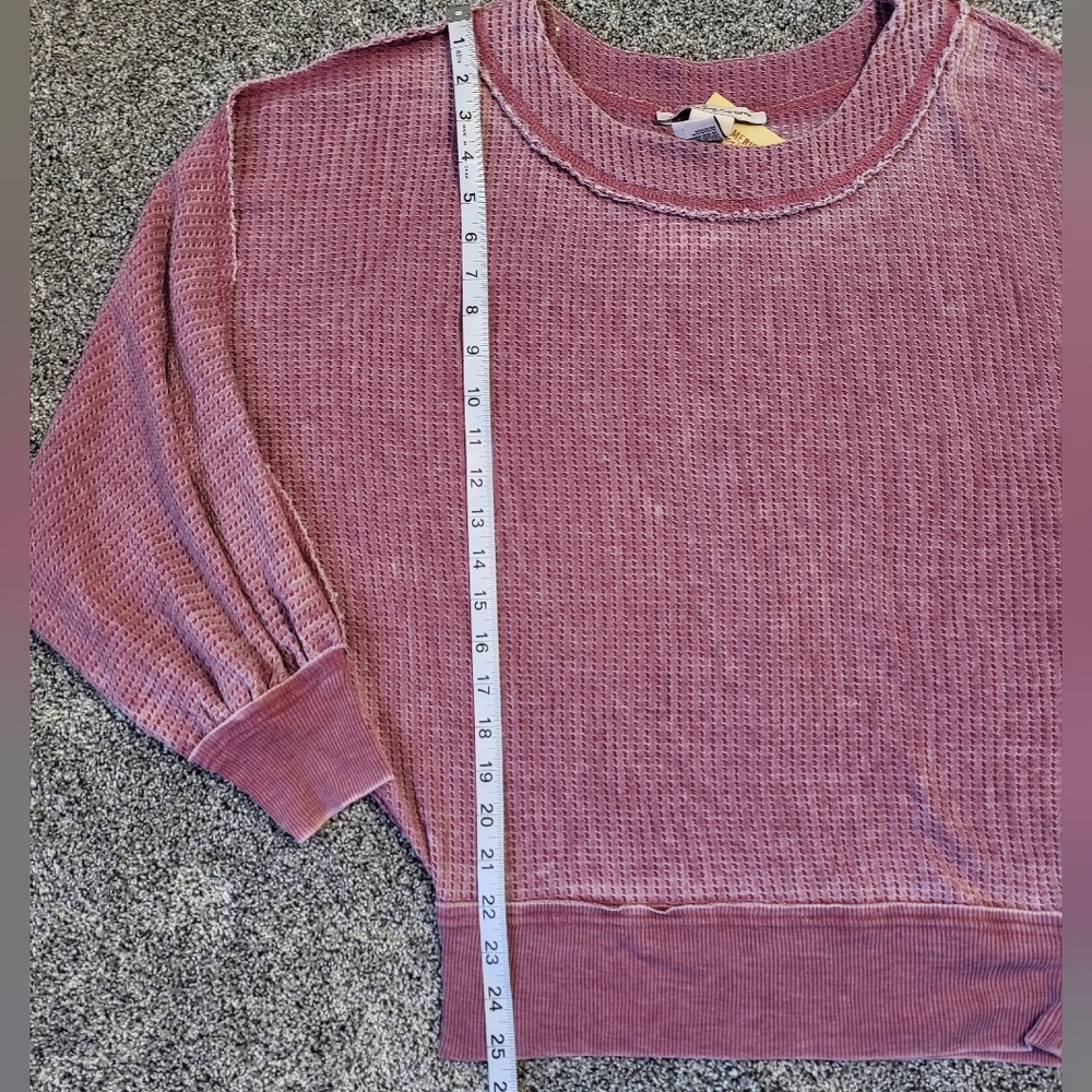 American Rag Pink Stretch Distressed Raw Edge Seams Size Small - Picture 12 of 15
